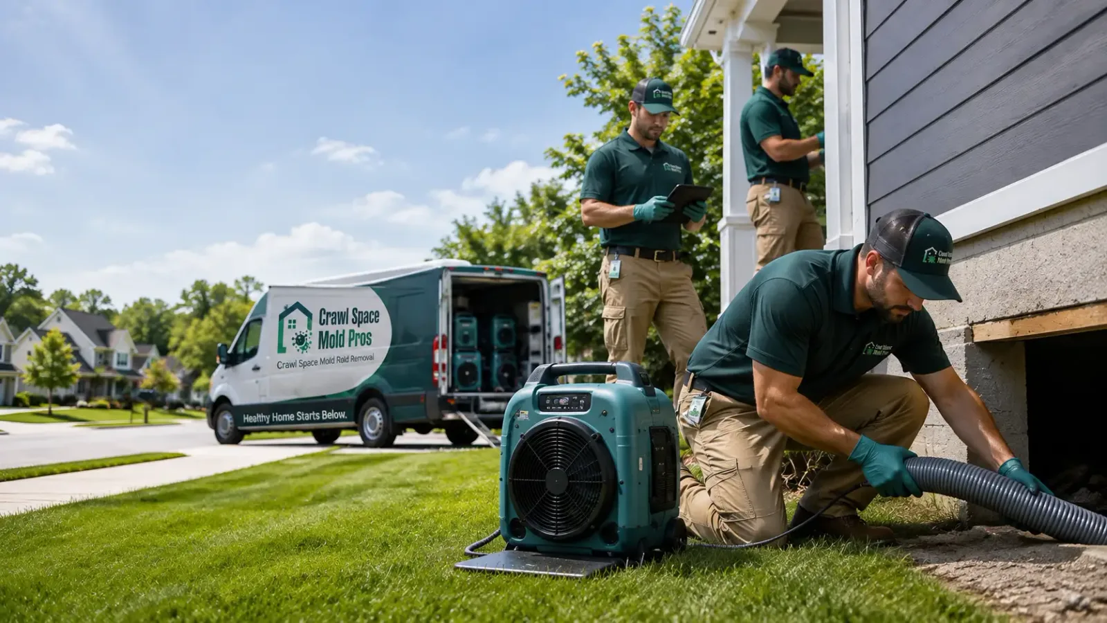 Crawl Space Mold Removal in Pulaski, IA
